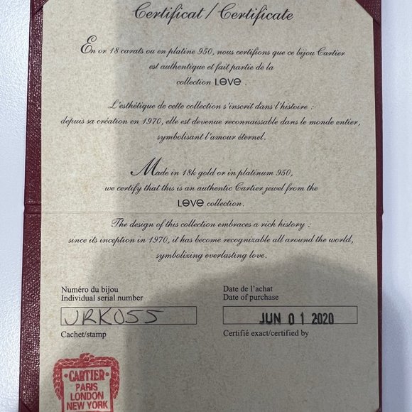 Cartier Love Diamond Bracelet in 18k Rose Gold, Small Model 0.15 CTW - Picture 6 of 6